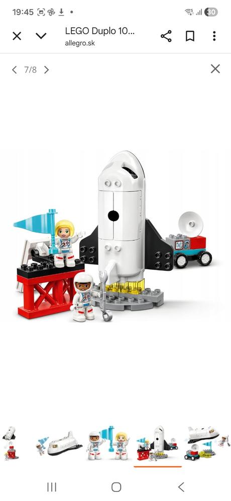 Lego duplo misia raketoplanu, 