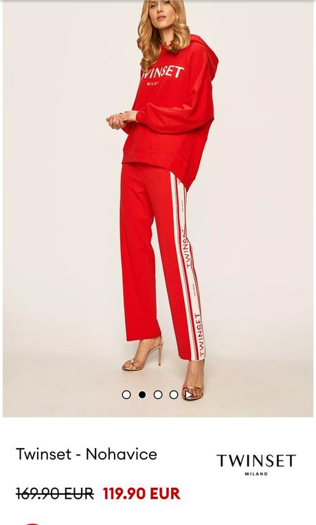 Twinset teplaky - pc 170 eur, twinset,m / s