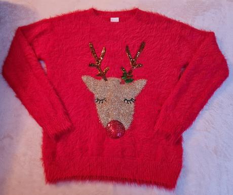 Dievčenský vianočný sveter faf 12-13 r, f&f,152