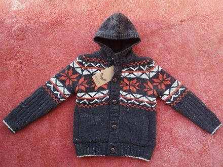 Brave soul london zateplený sveter  7-8 rokov, 122 / 128