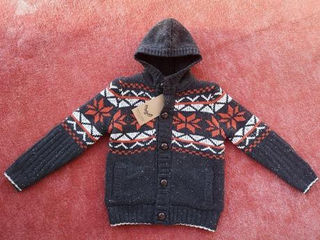 Brave soul london zateplený sveter  7-8 rokov, 122 / 128