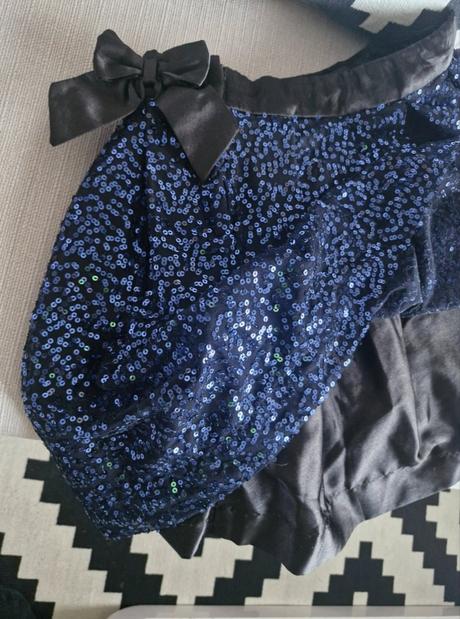 Krasna flitrovana viacvrstvova podsita suknicka, george,146