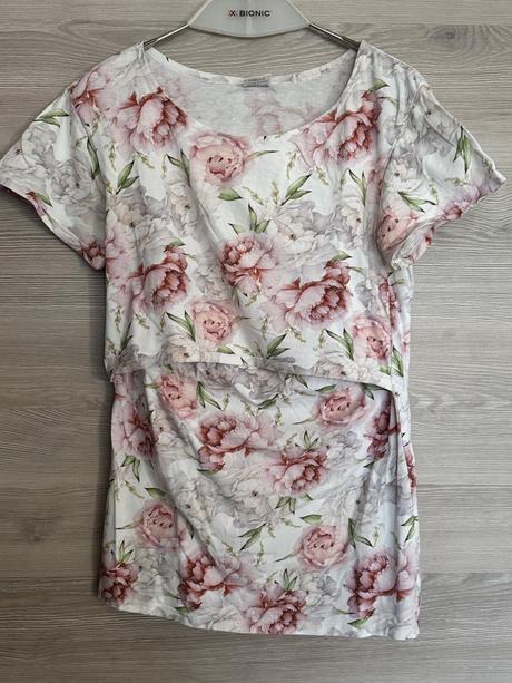 Tričko na dojčenie velksot s/m - tulipán,