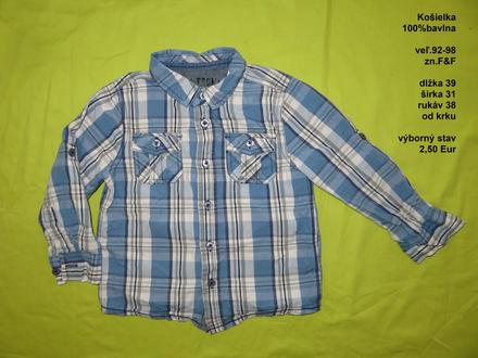 Košeľa, f&f,98
