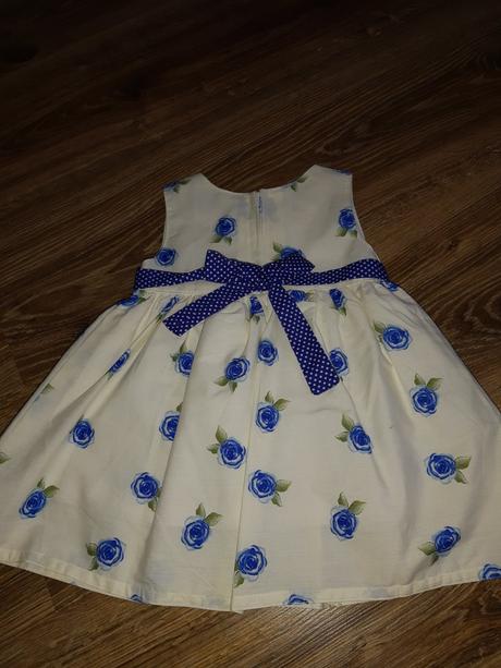 Detské kvietkovane šaty, 74