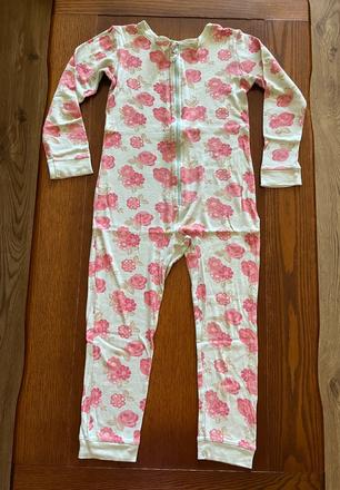 Pyžamkový overal s kvetmi 122/128, f&f,122