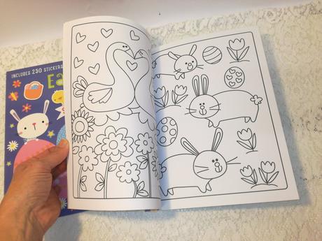 Easter egg sticker / activity + colouring nau22, 