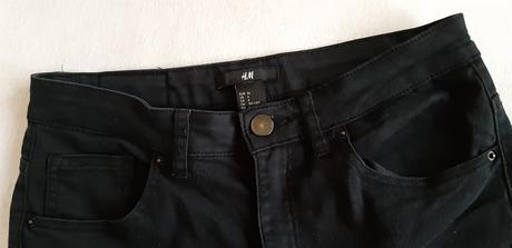 Čierne elastické rifle h&m, h&m,36