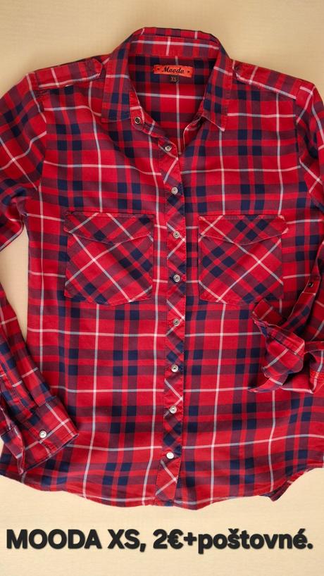 Dievčenské kárované košele., xs