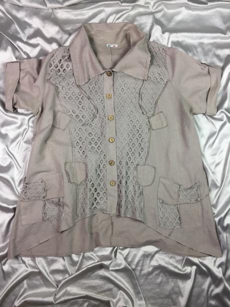 Kvalitný ľanový kardigan, xl