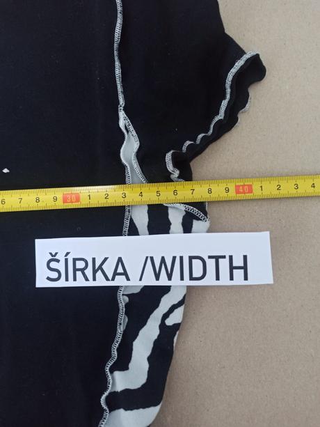 Zebrový crop top, xs