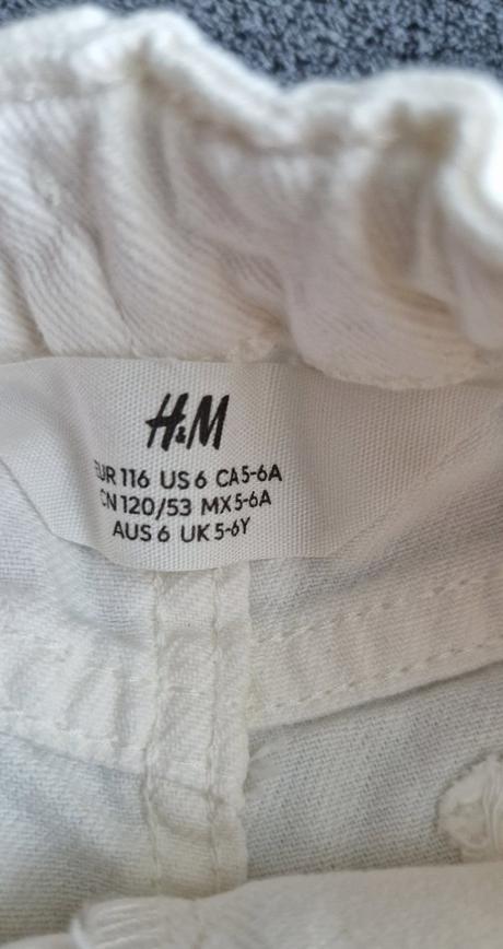 Kraťasky 116, h&m,116