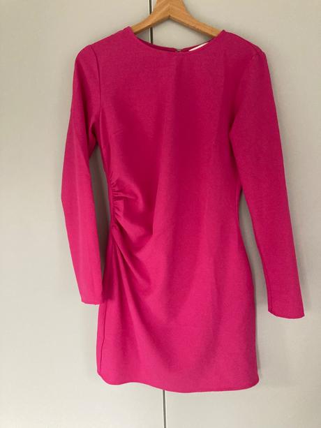 Ružové šaty, h&m,s