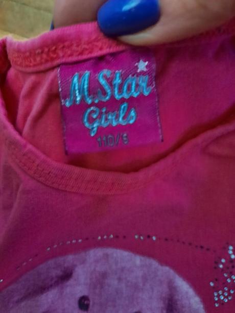 Dievčenské tričko s volánikom, 110