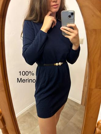 Merino dlhý sveter, s