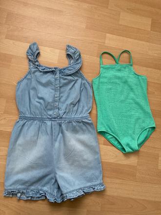 Overal 128/134 + zadarmo plavky, next,128