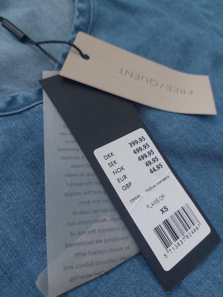 Dámske tenké rifľové šaty freequent oversize, s