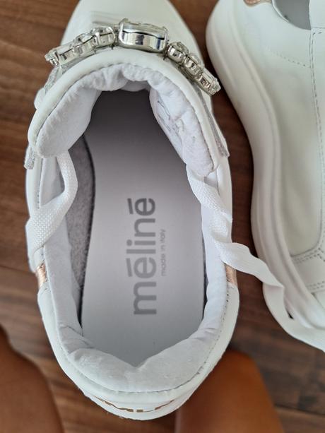 Méliné biele kožené tenisky vel.36, 36