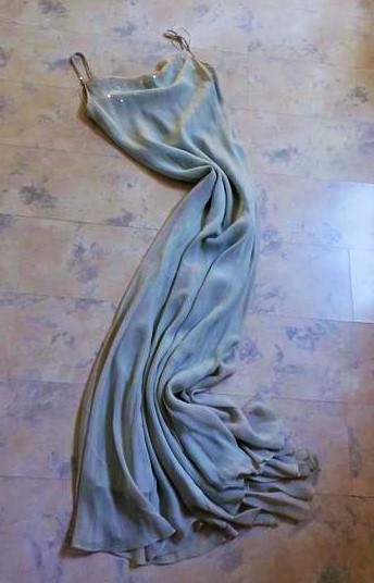 Luxusné hodvábne spoločenské šaty, 40