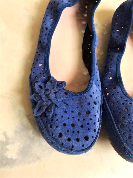 Kožené semišové balerínky, rieker,38