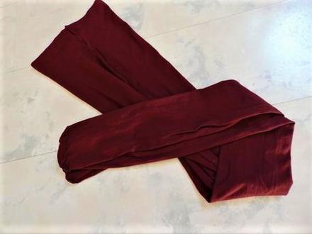 Bordové hrubšie pančušky m/l, l