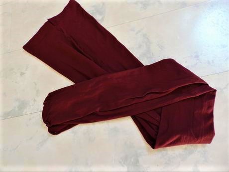 Bordové hrubšie pančušky m/l, l