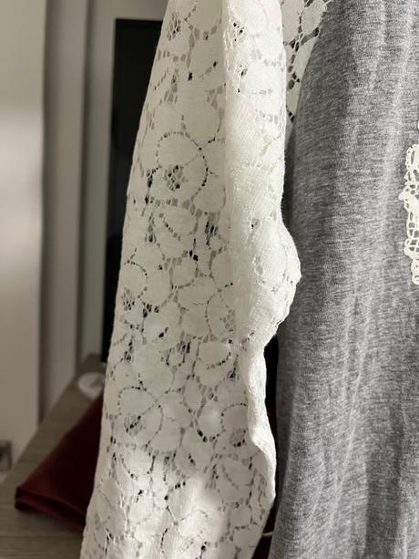 Tričko s čipkou, s