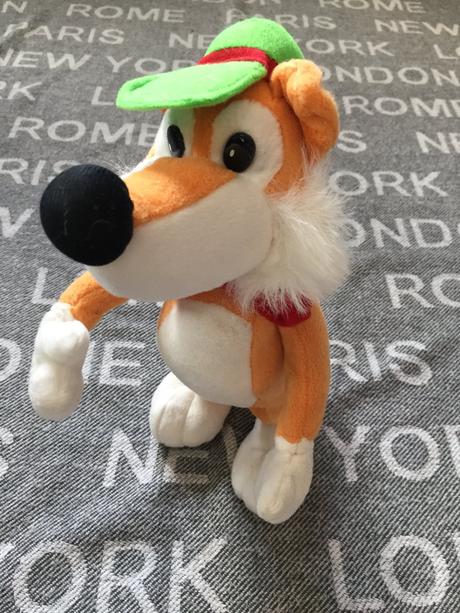 Retro plysovy lisiak maskot schwabisch hall,
