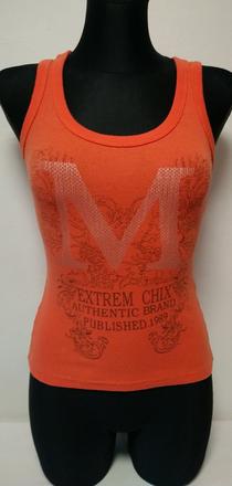 Dámsky elastický ružový top s motívom, guanda, xxs, xs