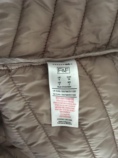 Tenká prechodná dlhá bunda f&f veľ.34, f&f,34