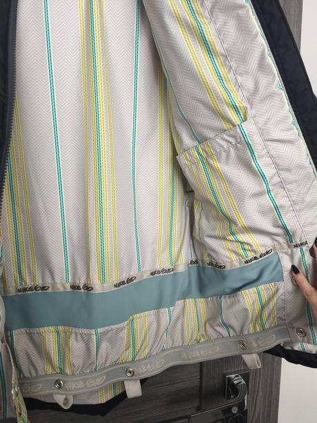 Lyziarska paperova bunda nike s pravou kozusinou z, nike,xs