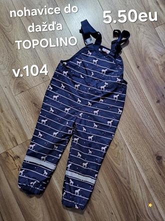 Nohavice do dažďa topolino, topolino,104
