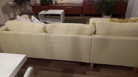 Sedačka s ležadlom karlstad z ikea,