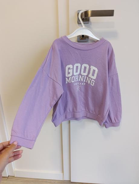 Dievčenská fialová kratšia mikina, sinsay,122