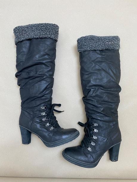 Vysoké čižmy na opätku 39, 39