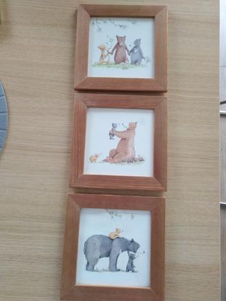 Obrazy medvedia rodinka,