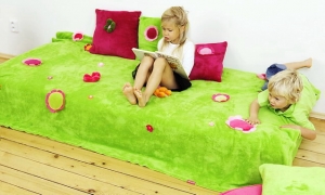 Prehoz cez posteľ green meadow, 