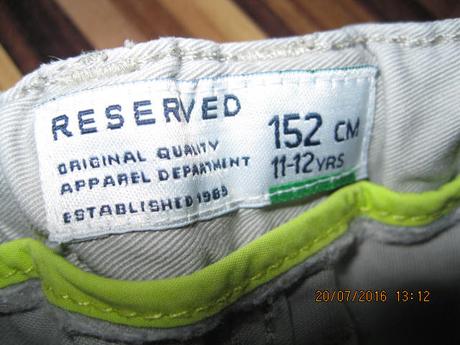 Nohavice, reserved,152