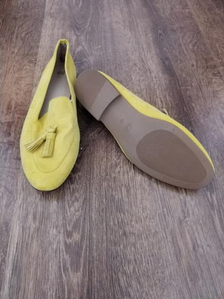 Žlté mokasíny, h&m,40