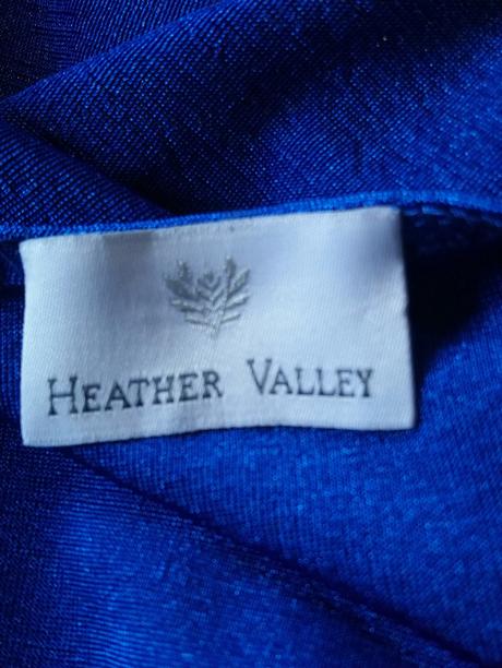Dámsky modrý predĺžený elastic. top heather valley, 4xl