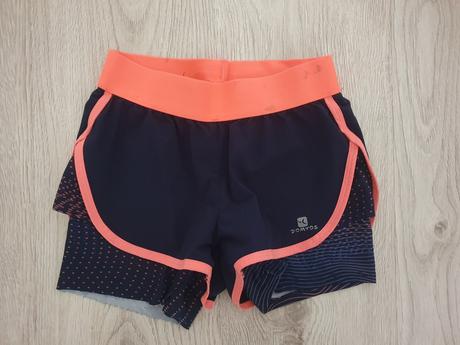 Detské kraťasy 2v1 veľkosť 123-130, decathlon,122