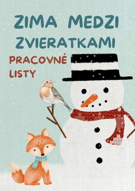 Pracovné listy - zima medzi zvieratkami, 