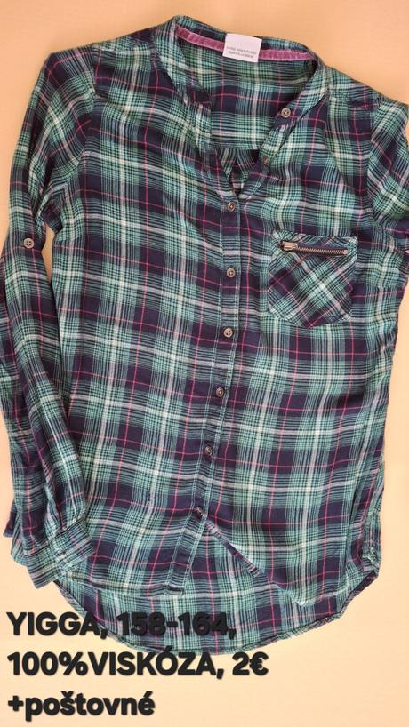 Dievčenské kárované košele., xs