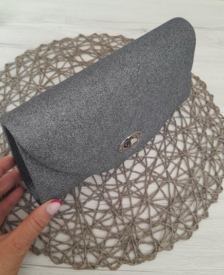 Spoločenská šedá kabelka, 