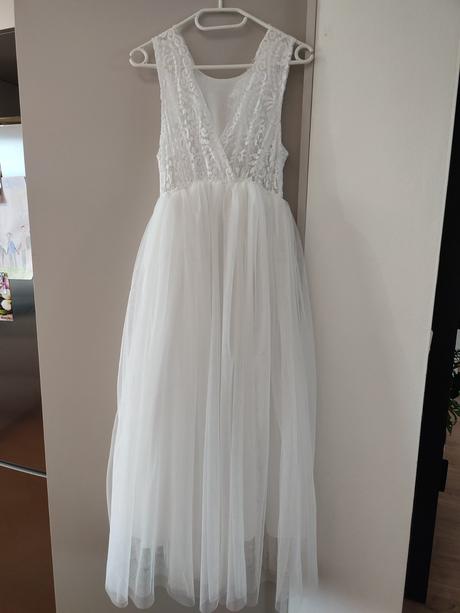 Dievčenské/dámske šaty a venček, 158