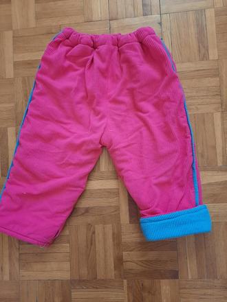 Dievčenské zateplené nohavice, 104
