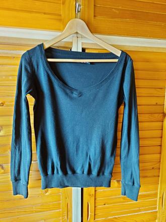 Čierny tenký pulóver, l