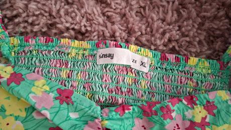 Crop-top kvetinkový, sinsay,xl