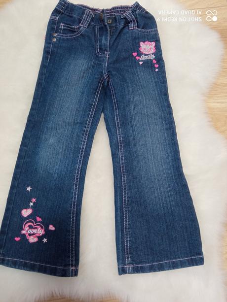 Dievčenské rifle 104/110, okay,104