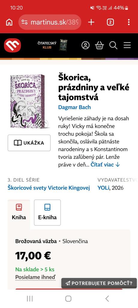 Skorica, prazdniny a velke tajomstva,